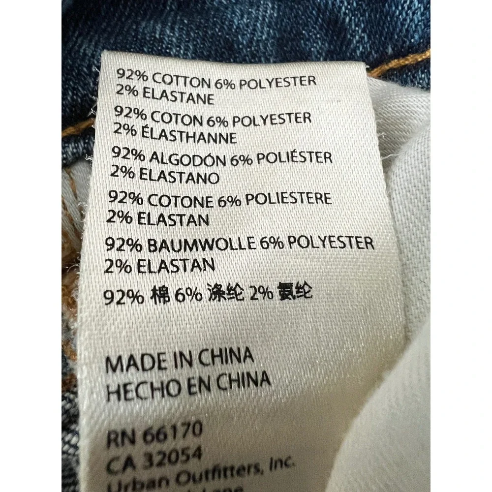 Pilcro and the Letterpress High Rise Cigarette Distressed Jeans Blue 27 - Picture 9 of 13